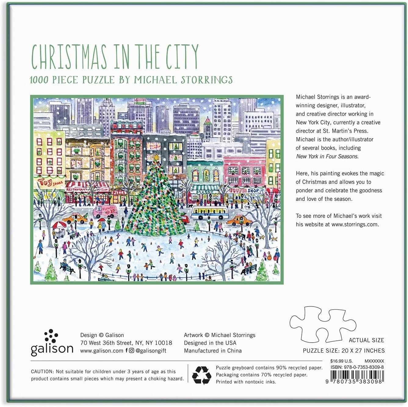 Christmas in The City 1000pc Puzzle