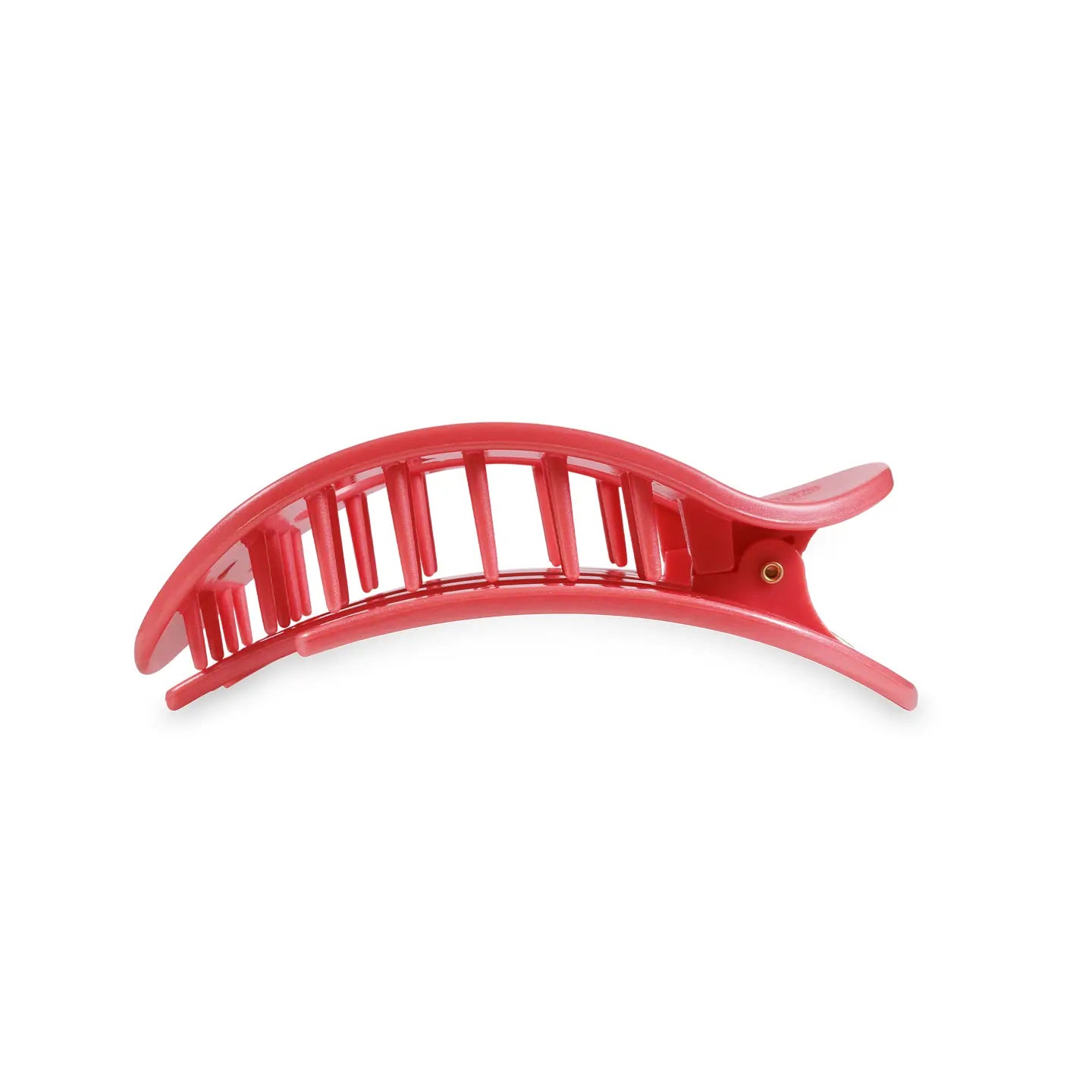 Teleties Calming Coral Round Flat Hair Clip Medium