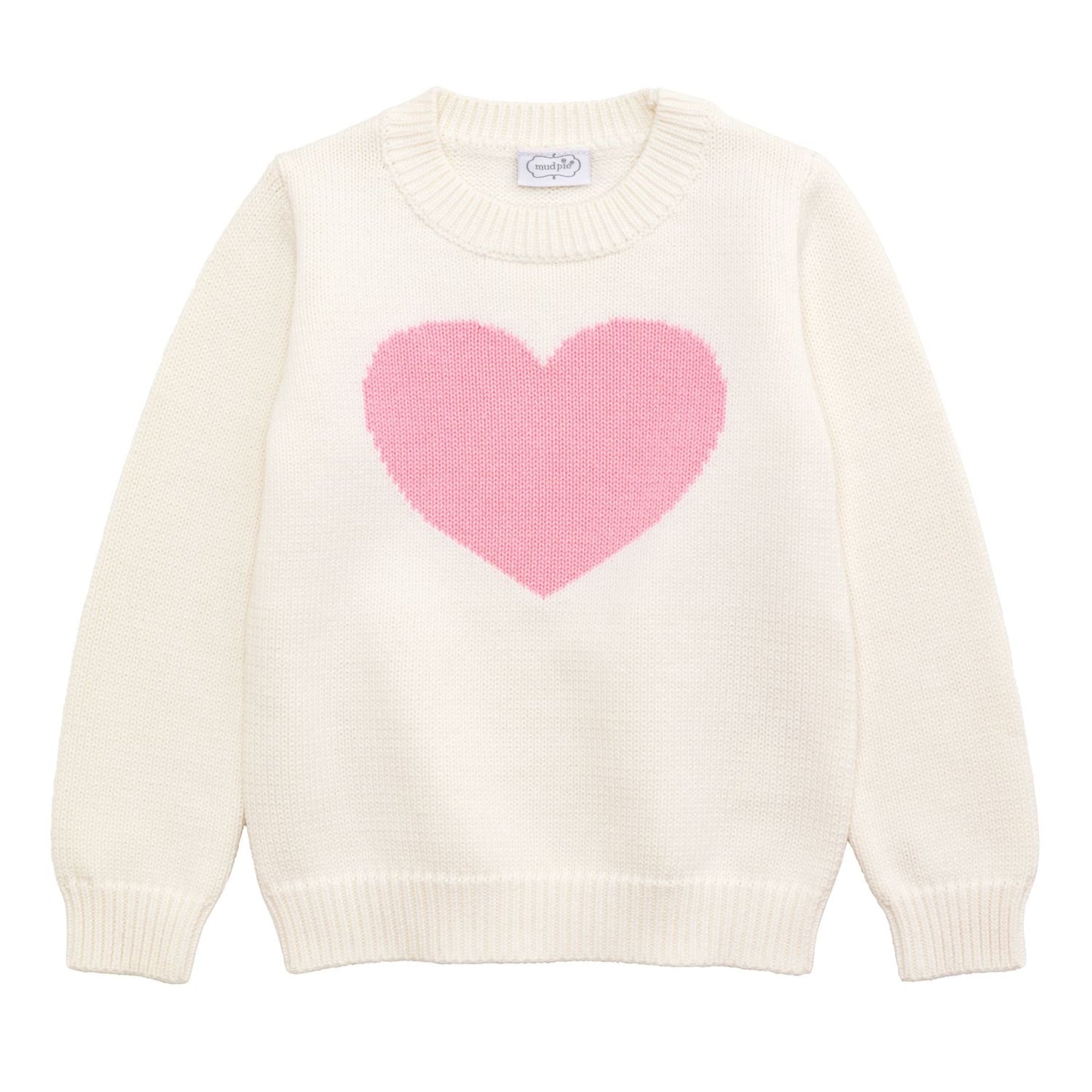 Mudpie Heart Intarsia Sweater S 12-18mo
