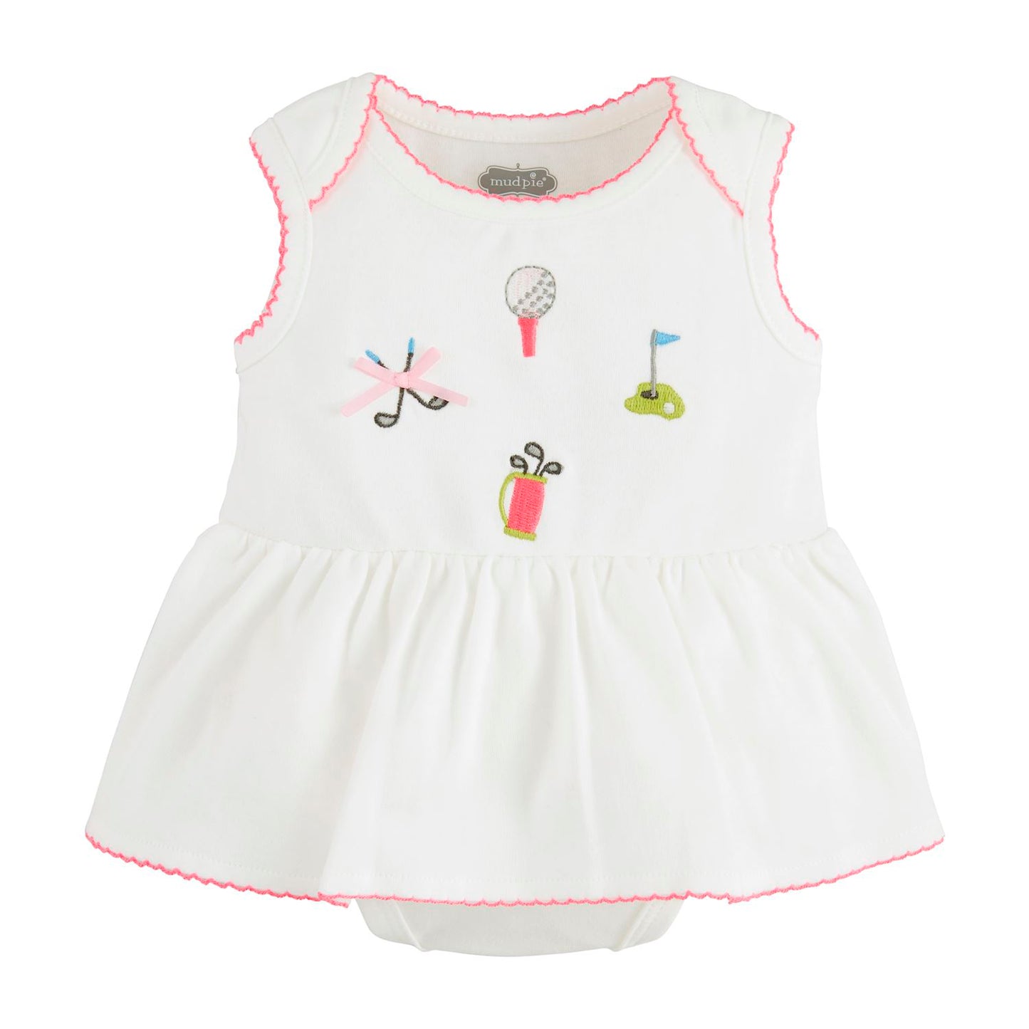 Embroidered Golf Skirted Crawler 0-3m