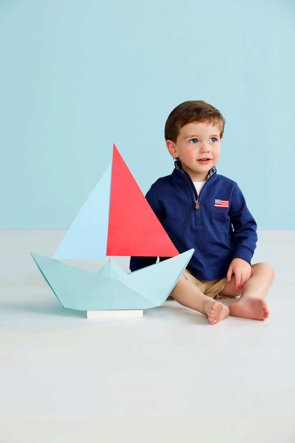 Flag Quarter Zip 4-5T