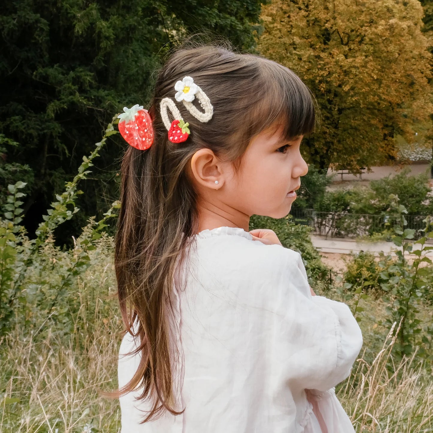 Rockahula Crochet Daisy & Strawberry Hair Clips