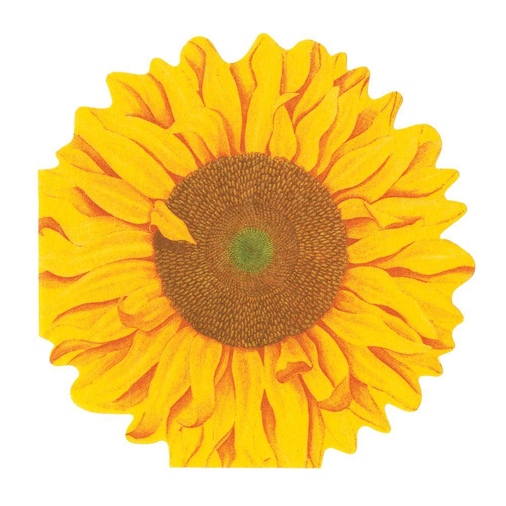 Caspari Sunflower Die Cut Napkin