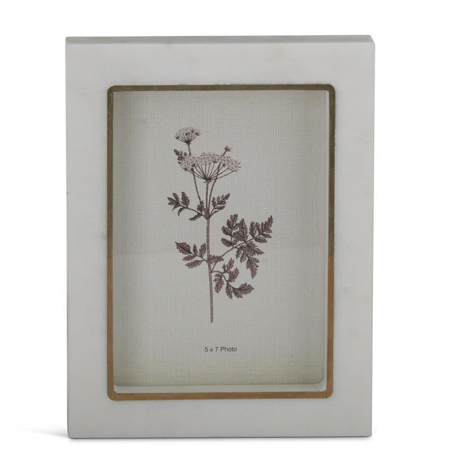 Marble & Gold Gilded Trim Frame 5x7