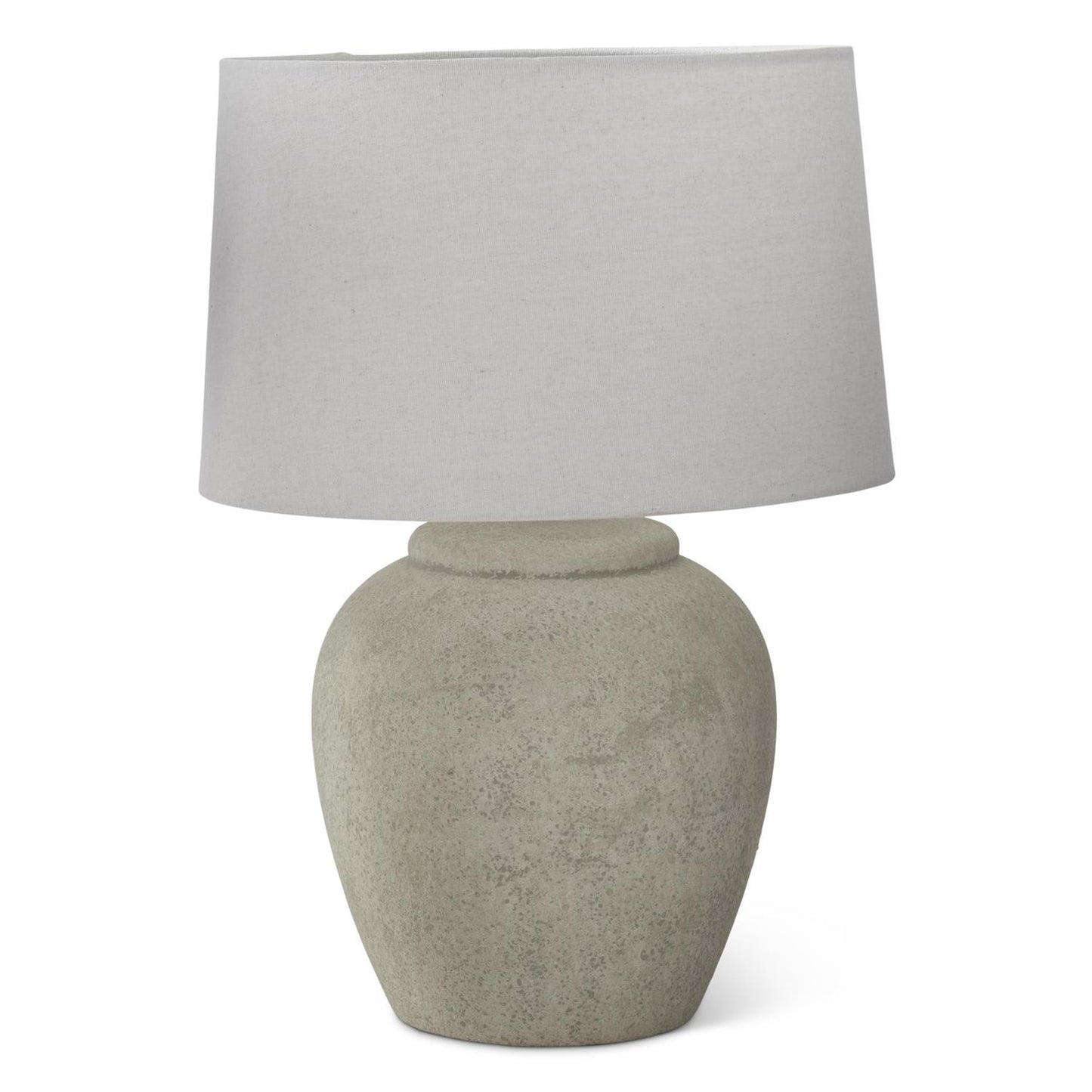 Textured Taupe Ceramic Lamp