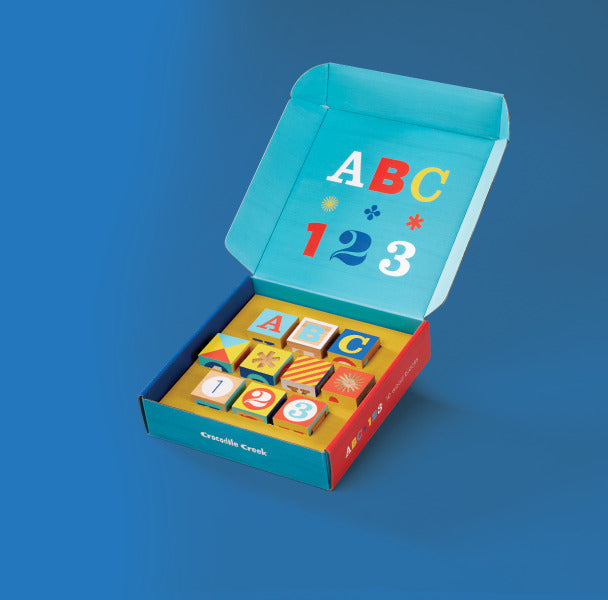 Crocodile Creek ABC/123 Wood Blocks