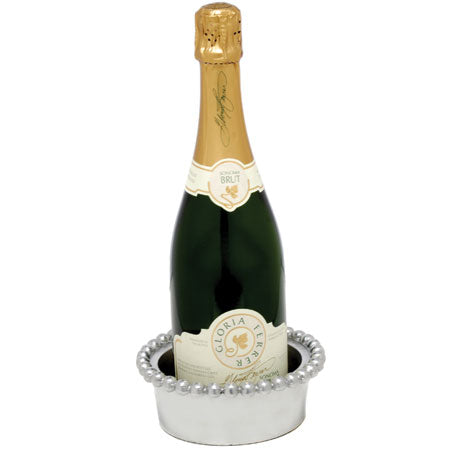 Beaded Edge Wine Bottle Coaster