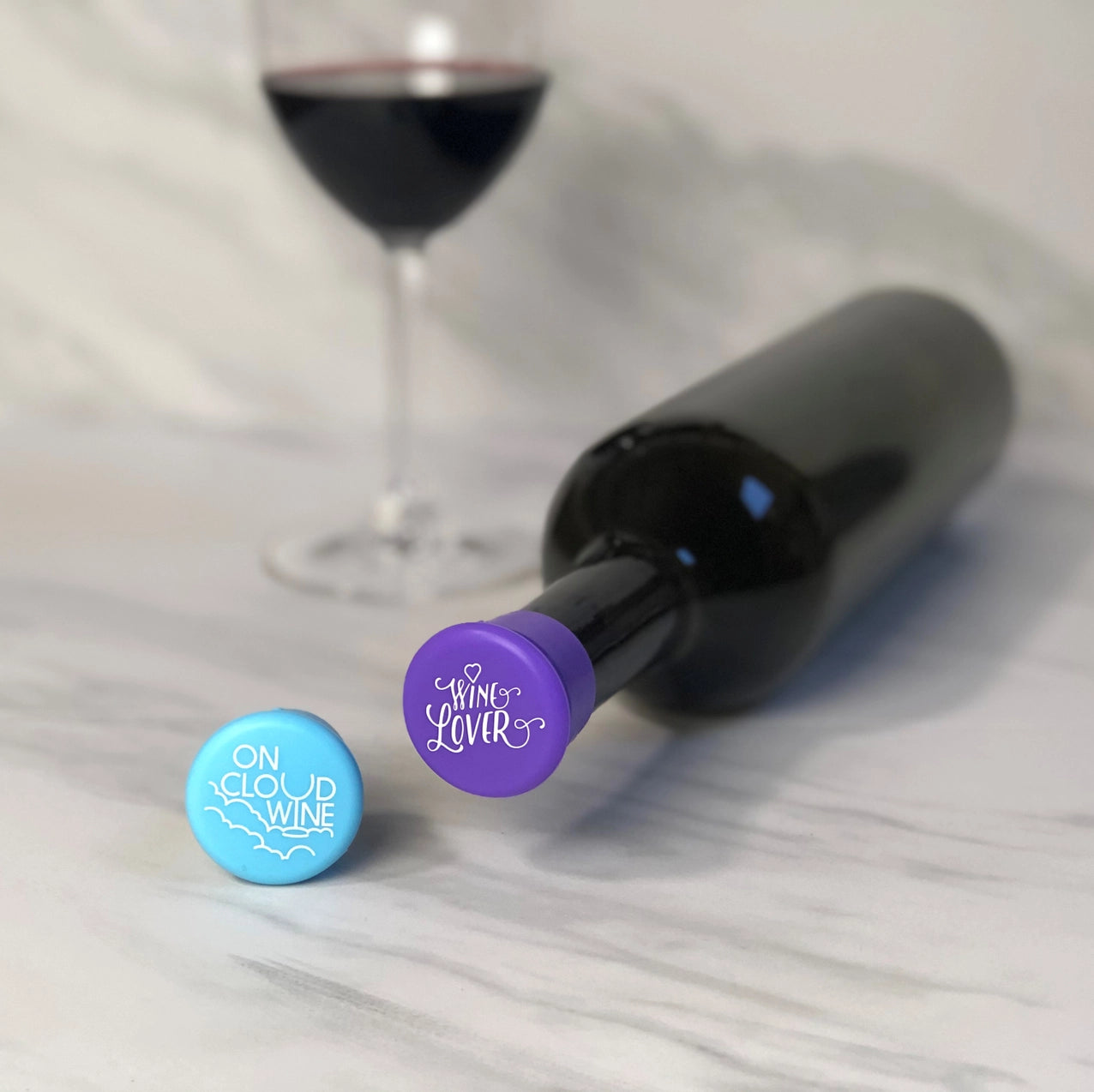 Capabunga Wine Cap/Set of 2 Cloud Wine/Wine Lover