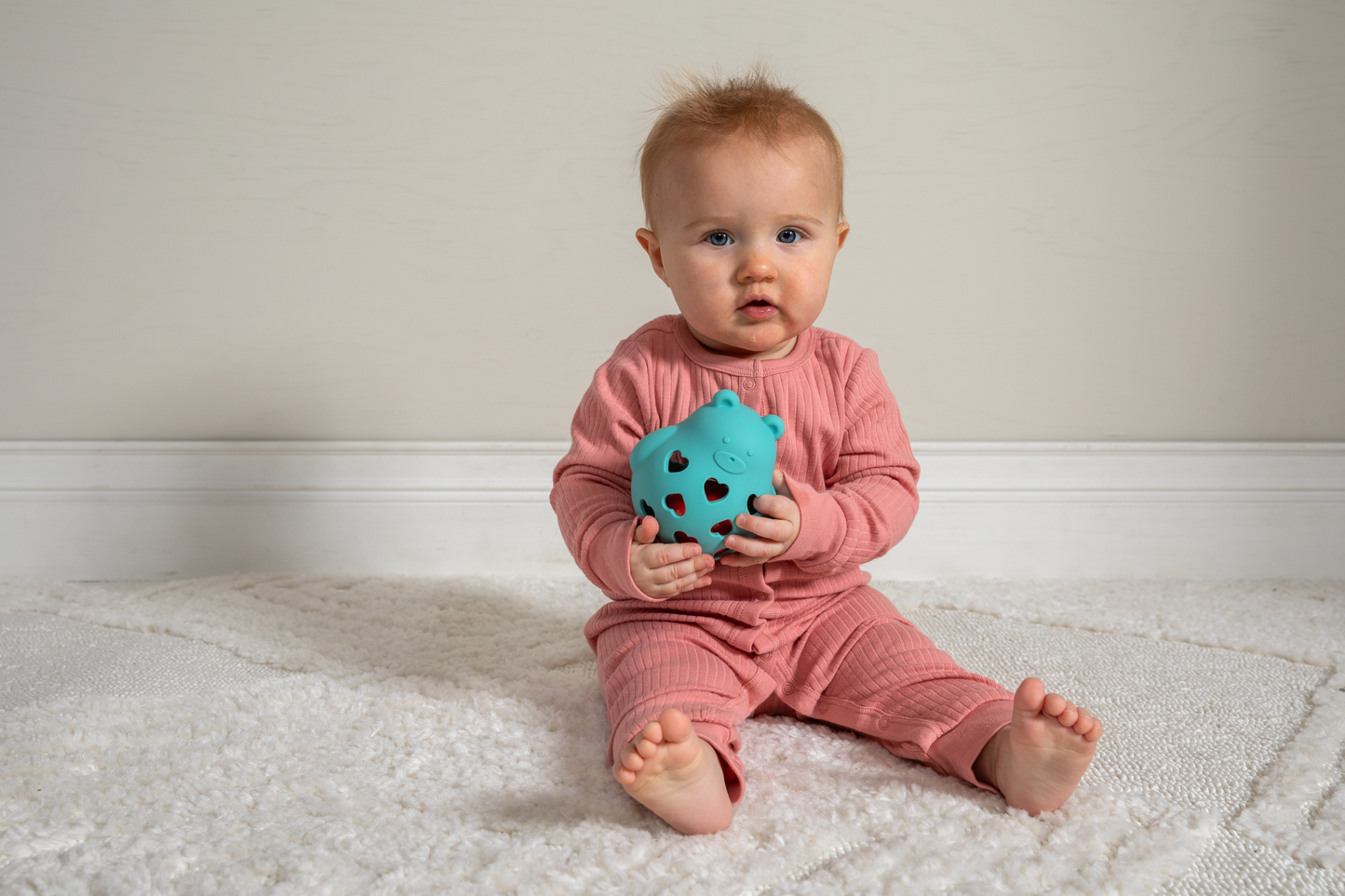 Simply Silicone Teddy Roly Rattle