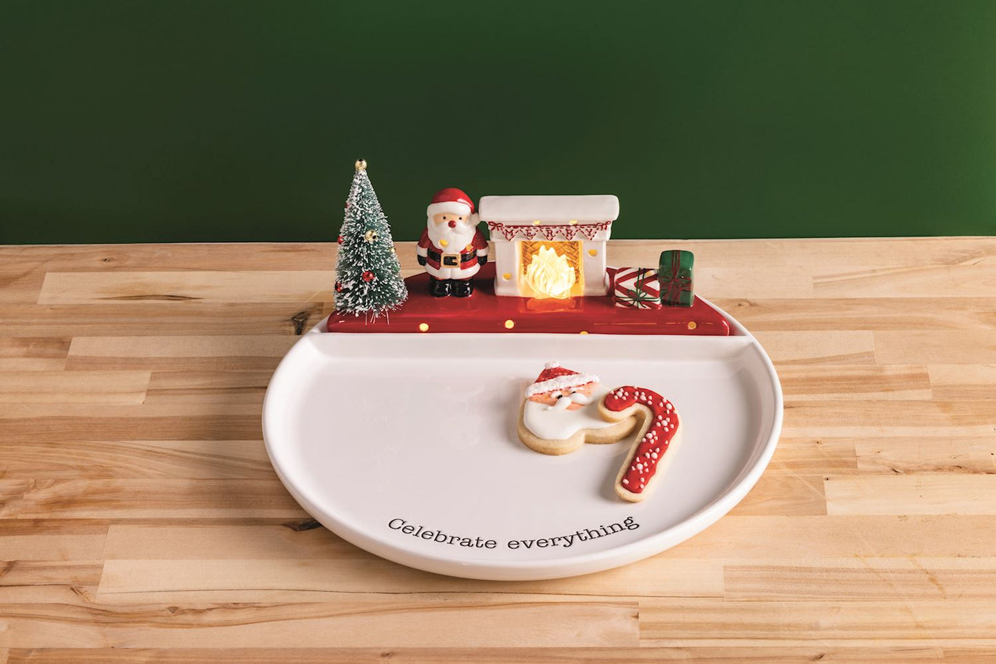 Mudpie Large Santa Light-Up Sitter