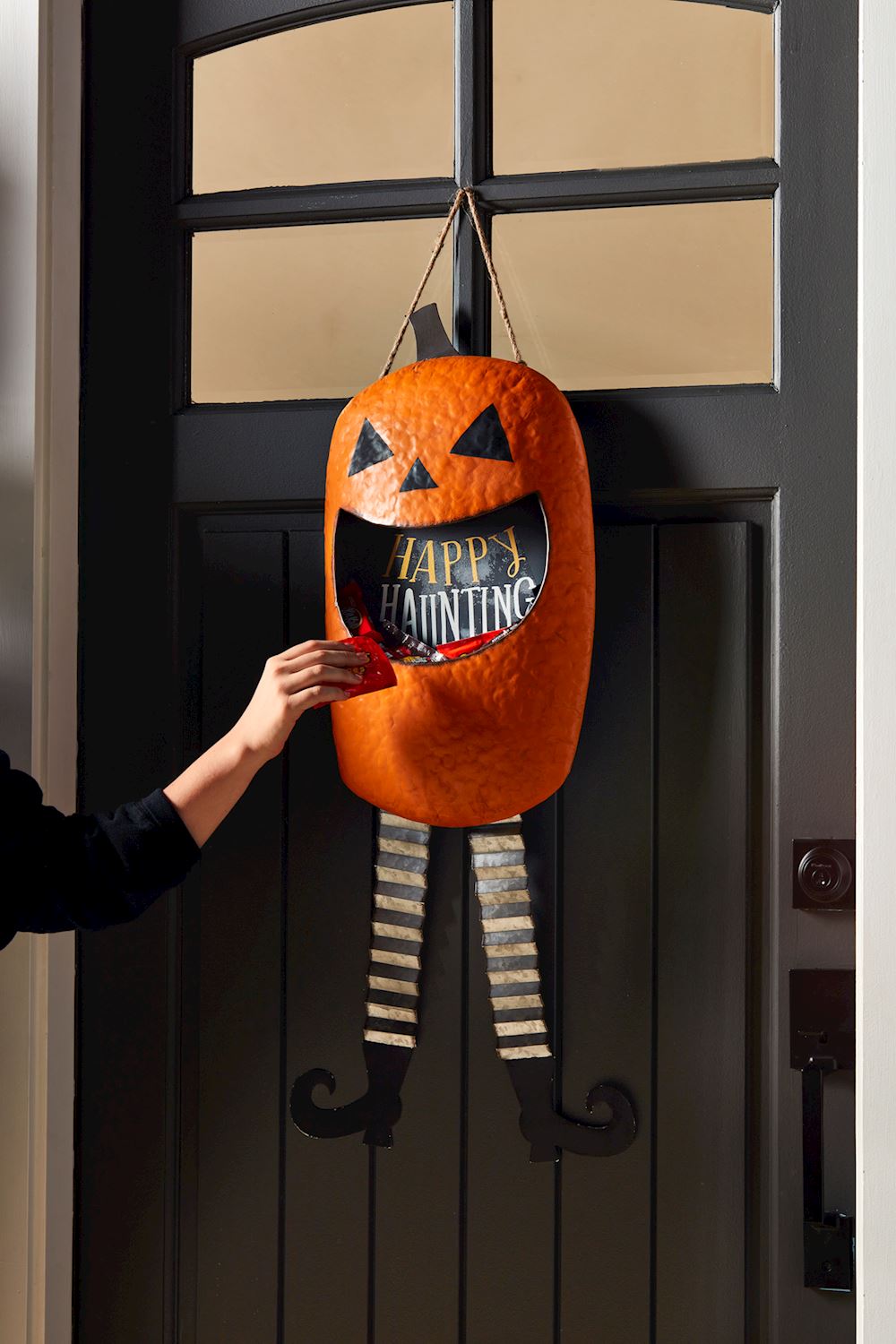 Mudpie Jack-O-Lantern Candy Door Hanger