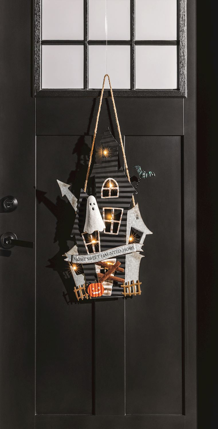 Mudpie Haunted House Door Hanger