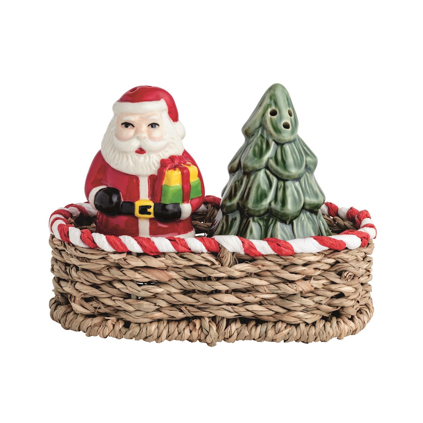 Mudpie Santa & Tree Salt & Pepper