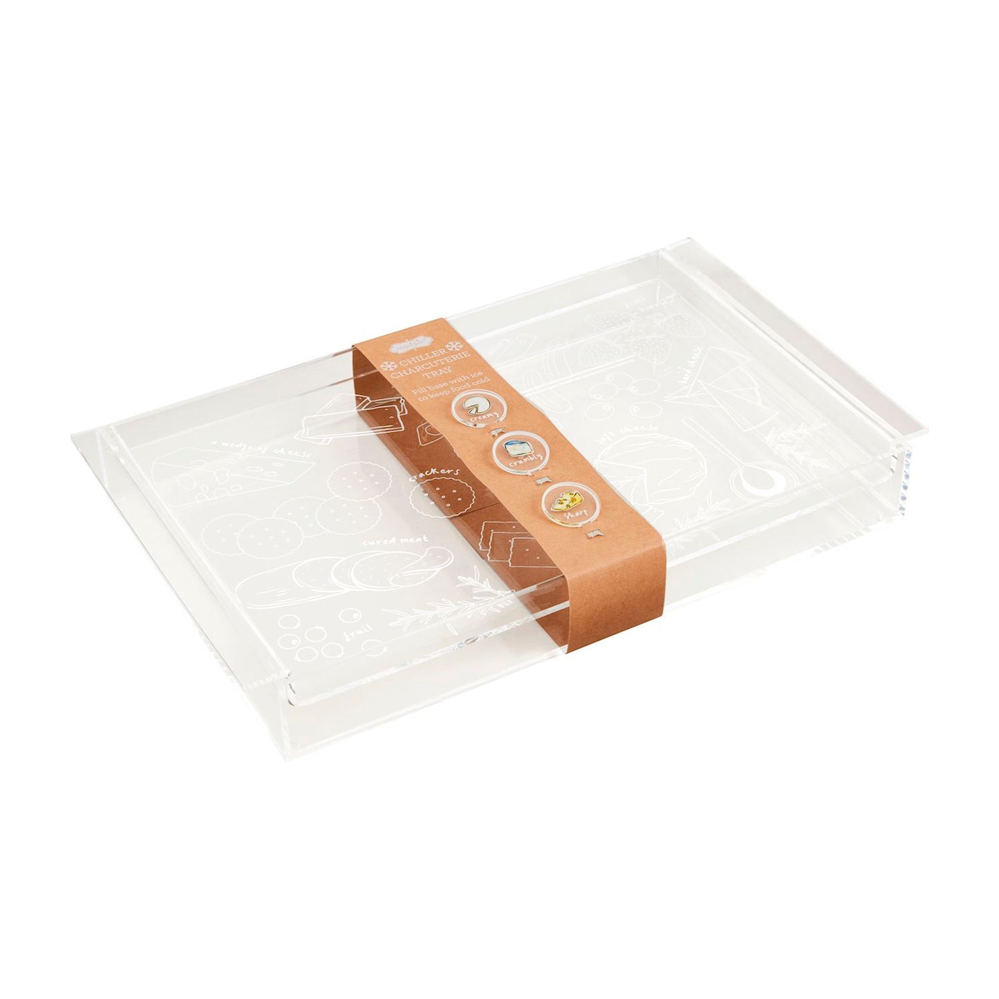 Mudpie Acrylic Chiller Charcuterie Tray