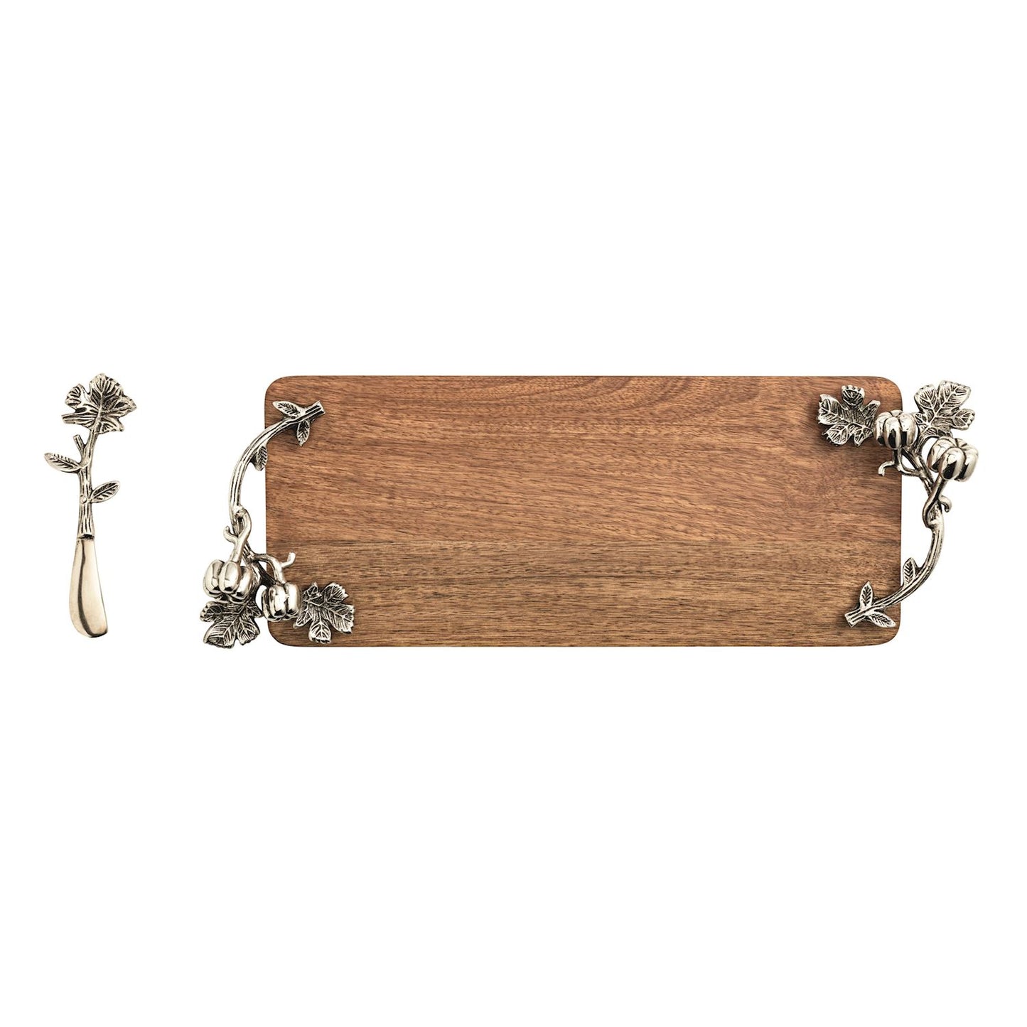 Mudpie Pumpkin Wood Tray Set