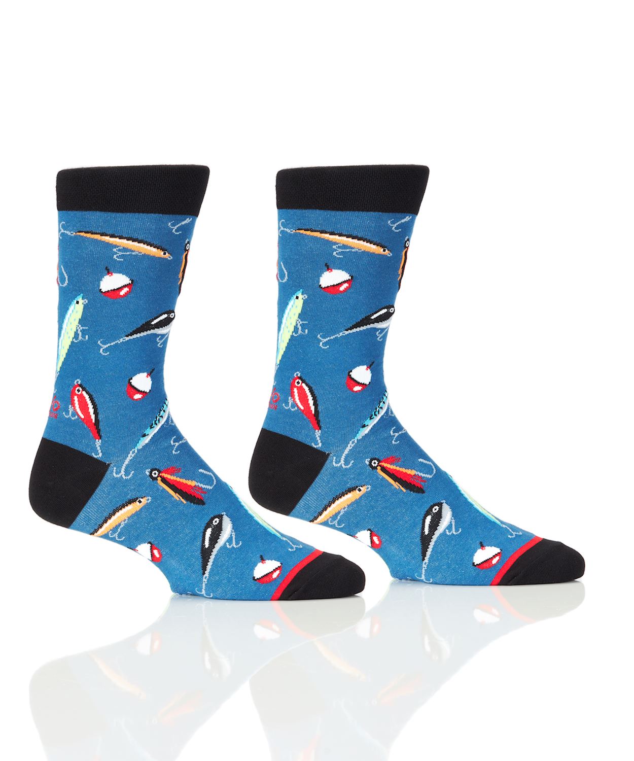 Men's Crew Socks Fishing Lures