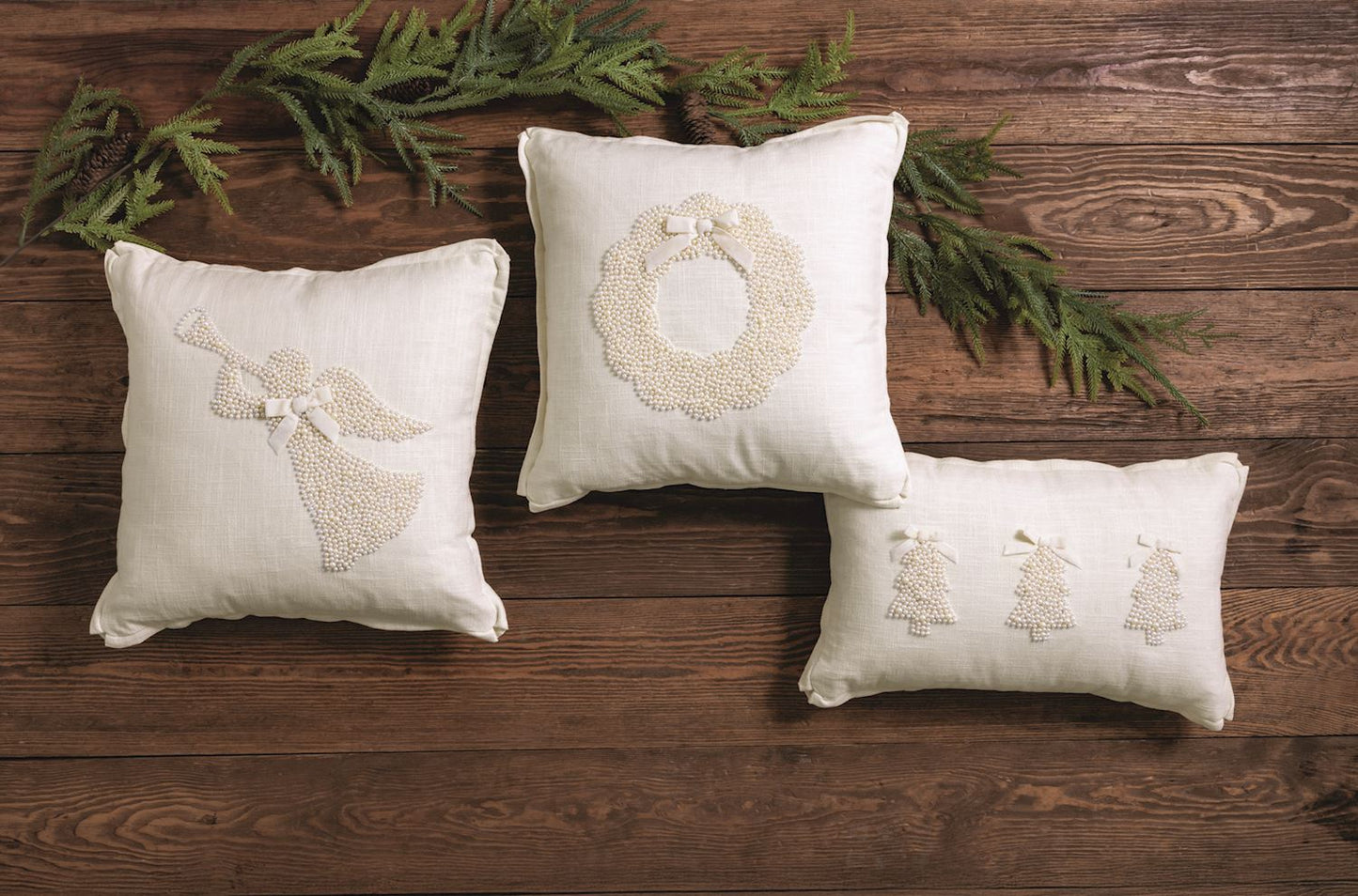 Mudpie Pearl Pillow Wreath