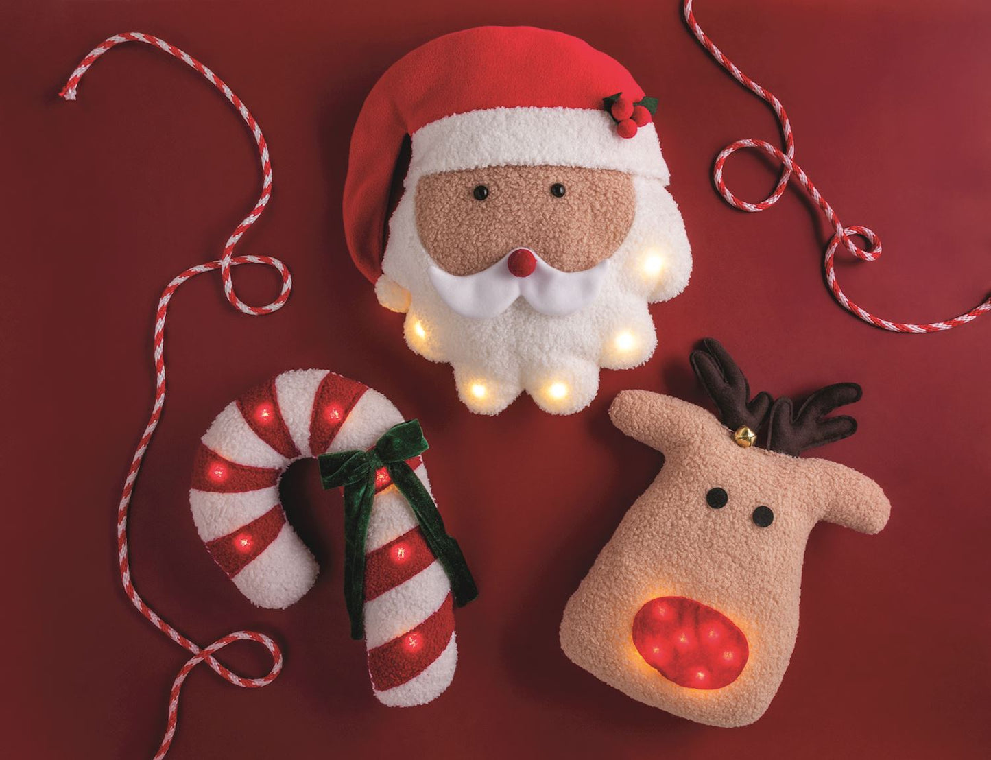 Mudpie Santa Sherpa Pillow