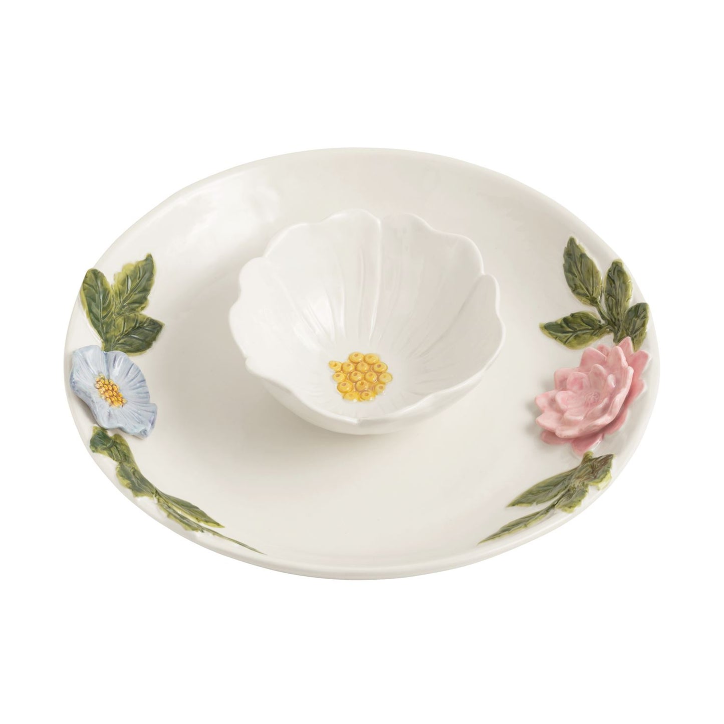 Mudpie Flower Chip & Dip Set