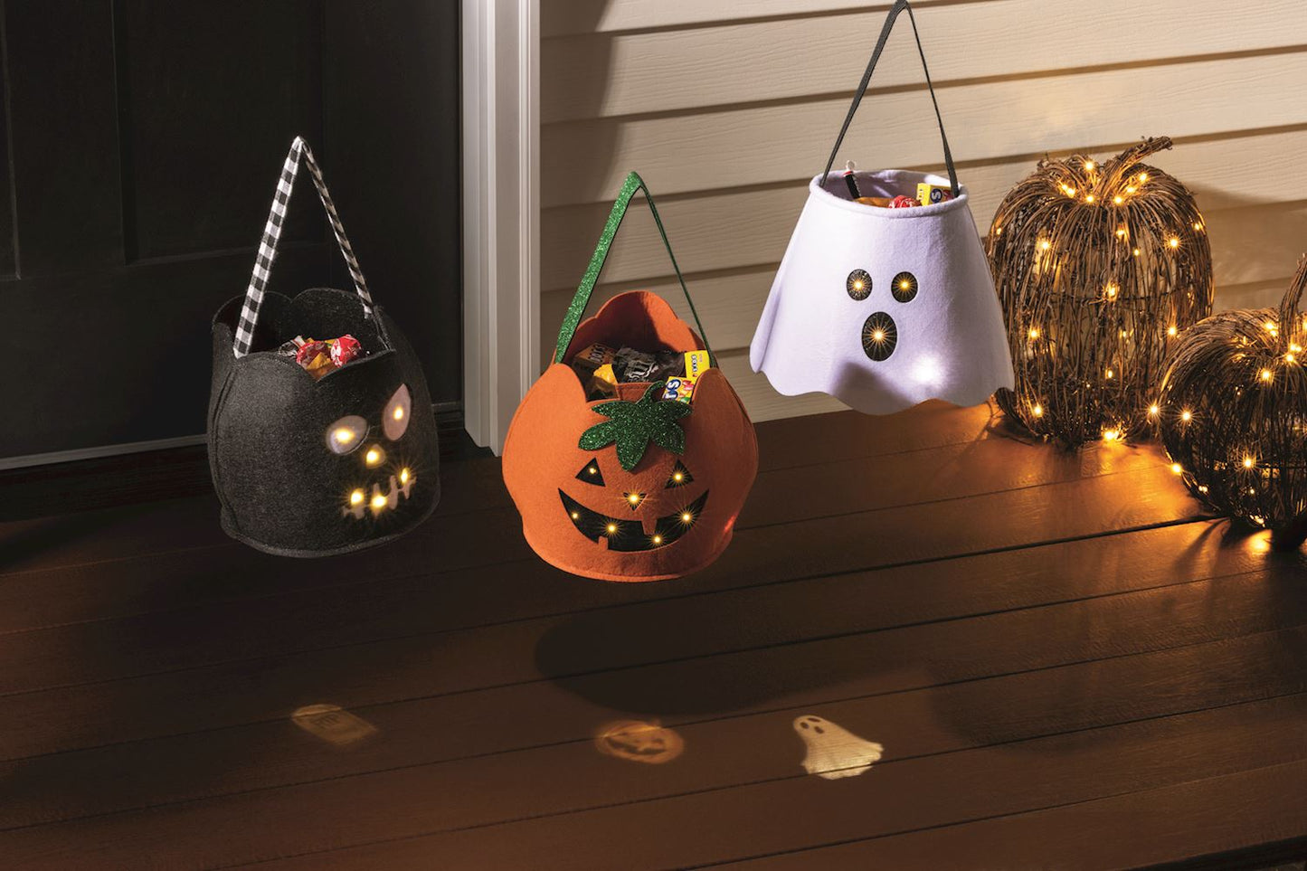 Mudpie Ghost LED Treat Bucket