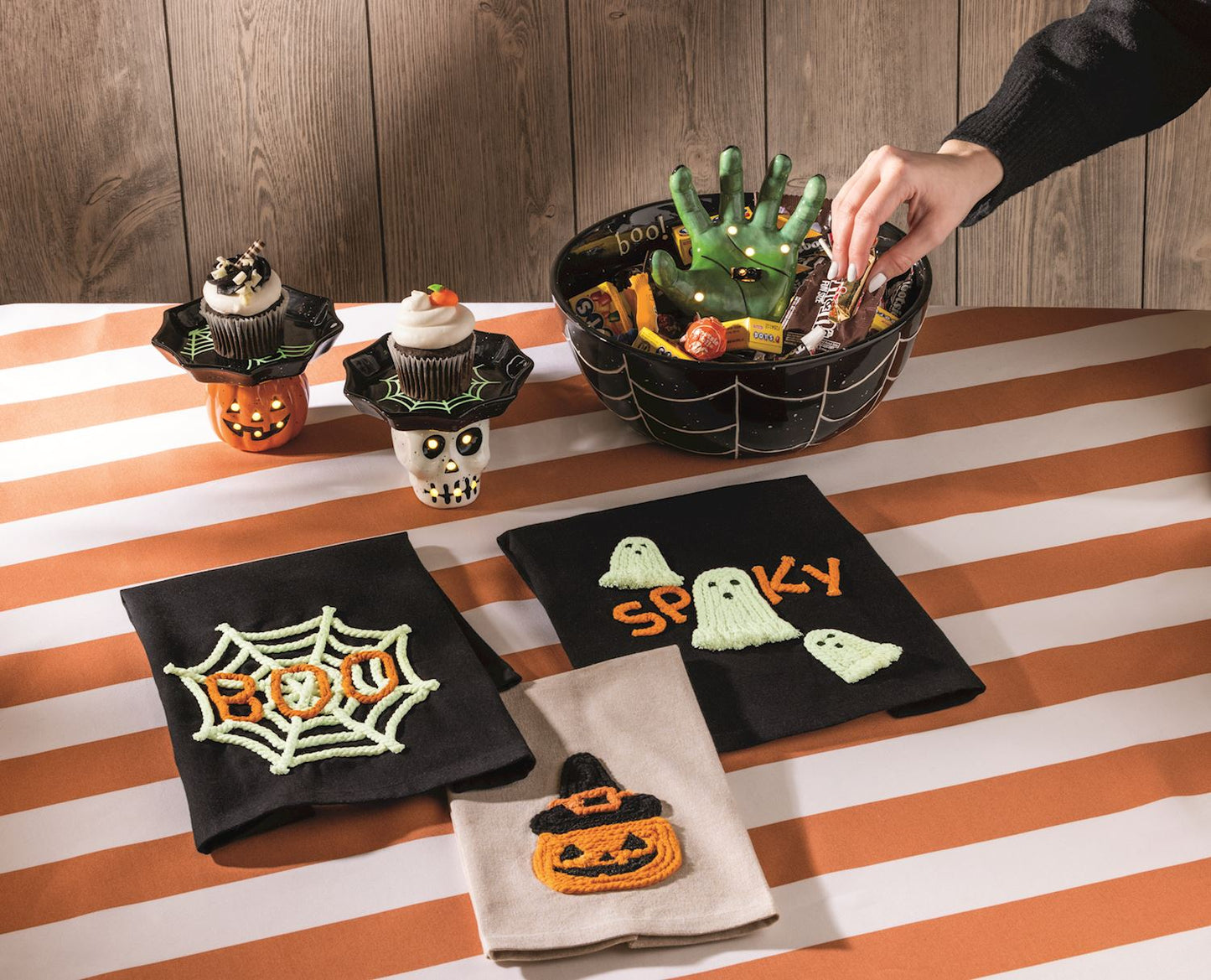 Mudpie Glow Rope Towel Spooky