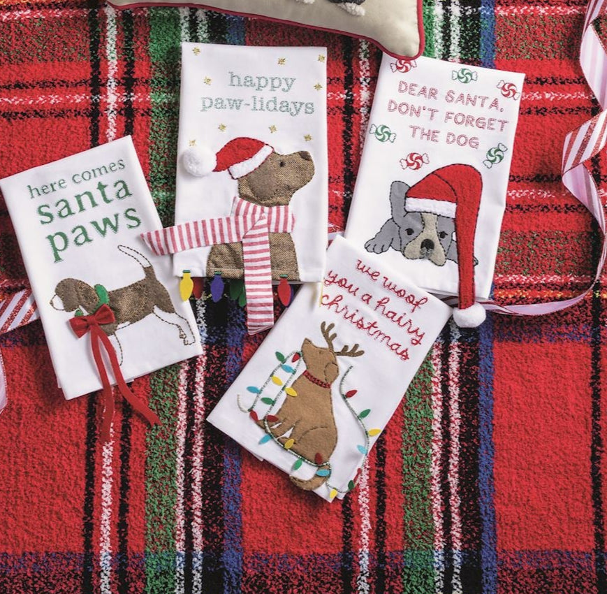 Mudpie Pawliday Christmas Pet Dangle Towel