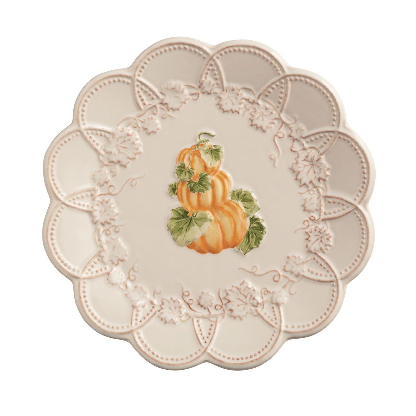 Mudpie Salad Plate Pumpkins