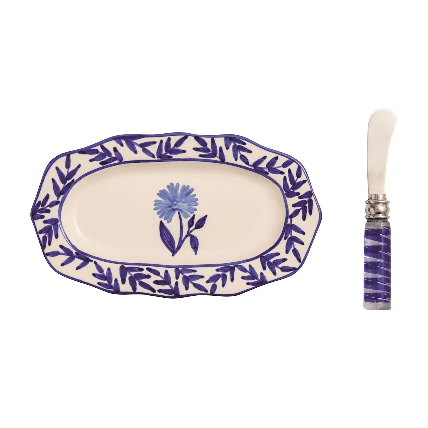 Mudpie Vine Border Plate