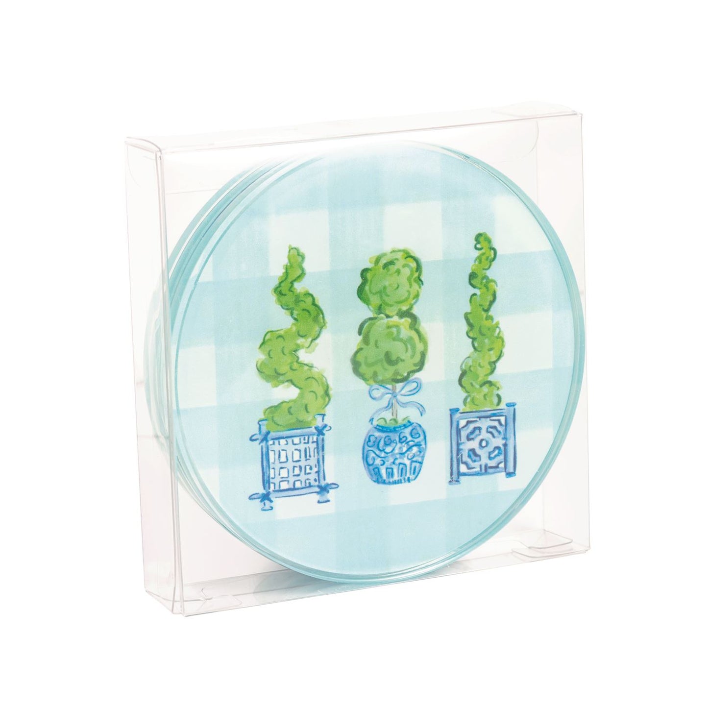 Mudpie Three Topiary Coaster Set