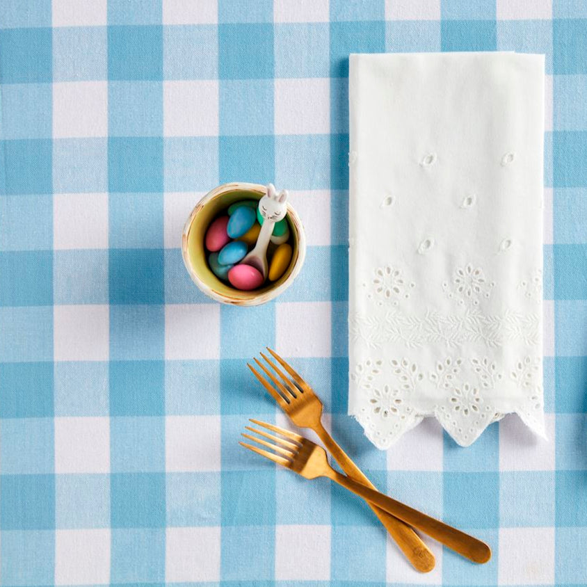 Mudpie White Eyelet Napkin Set