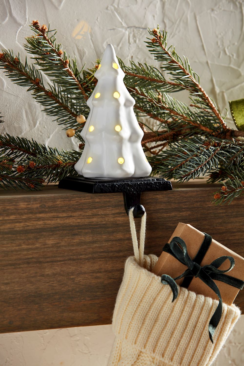 Mudpie Light Up Tree Stocking Holder