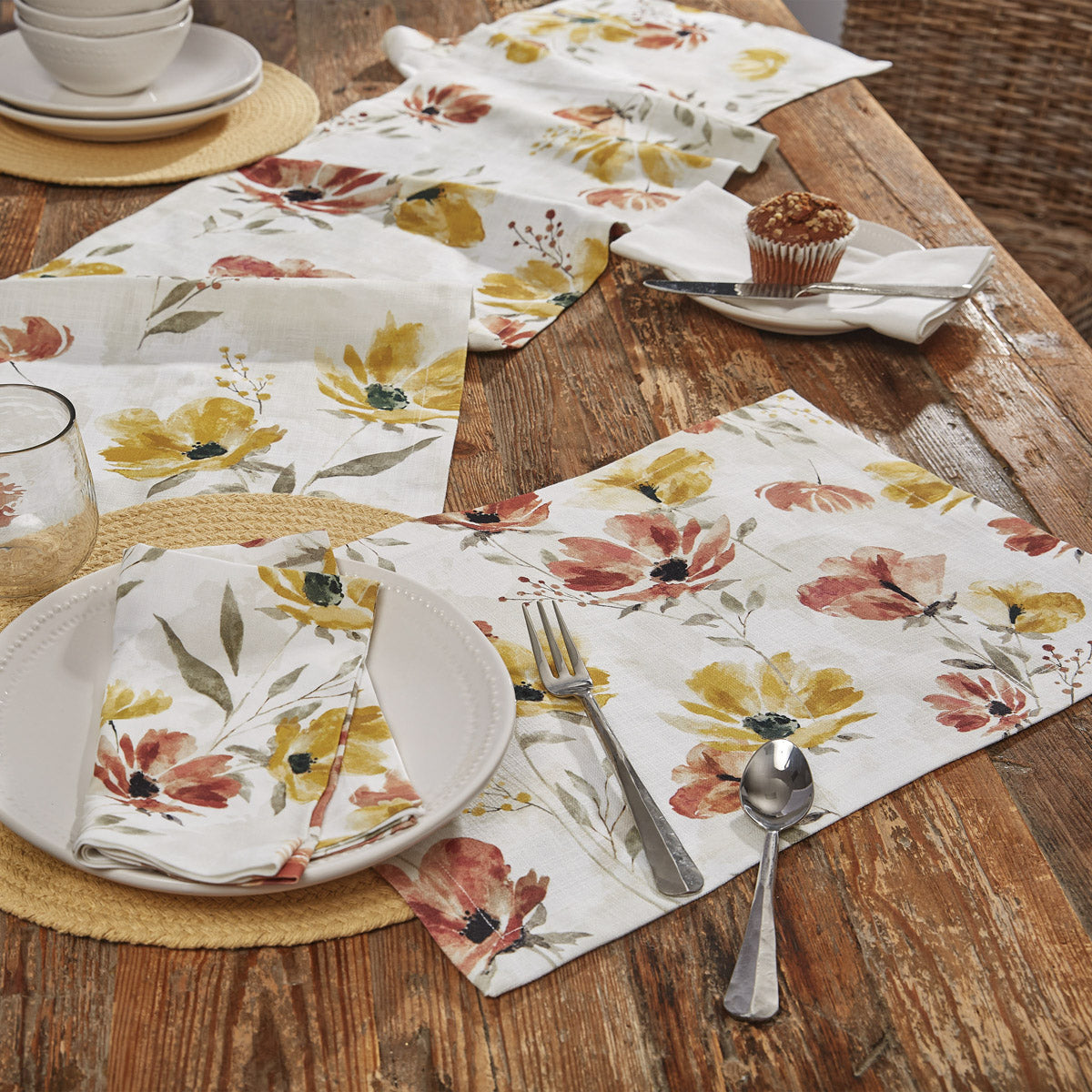 Phoenix Floral Table Runner 72in