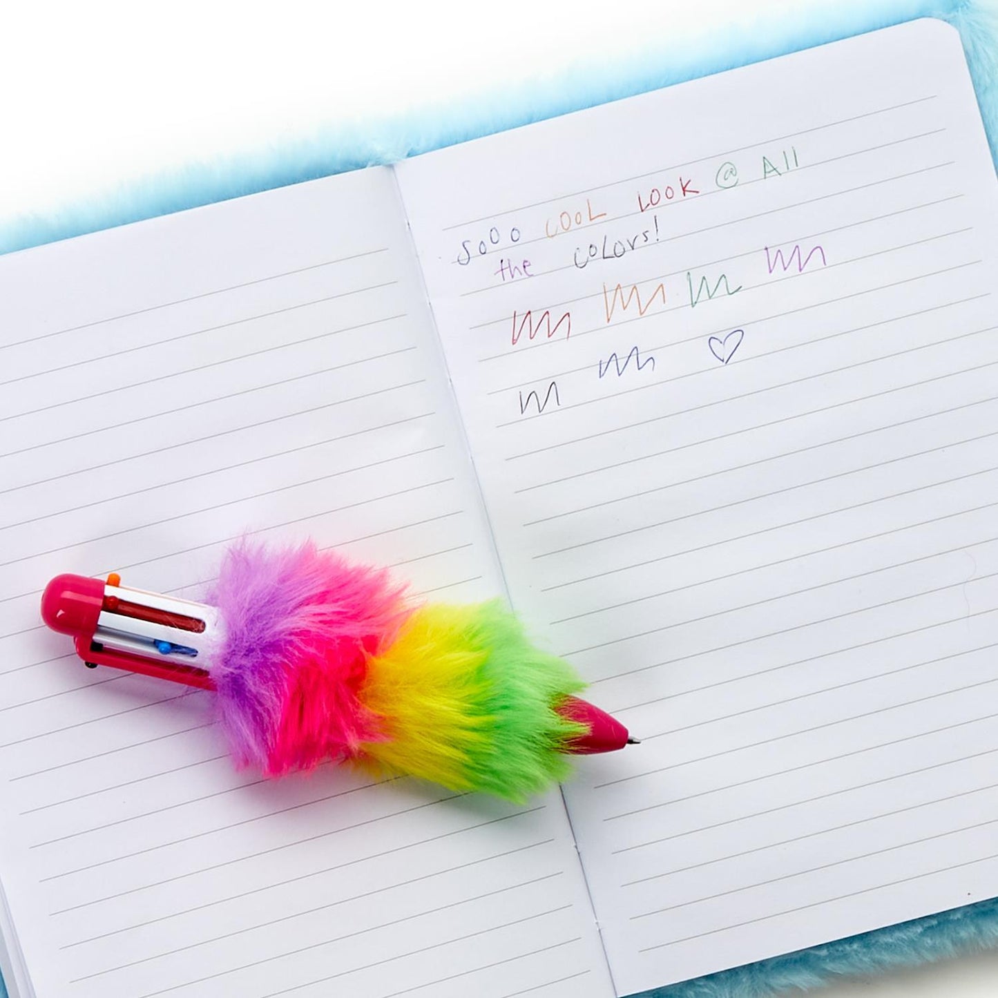 Plush Rainbow 6 Color Pen