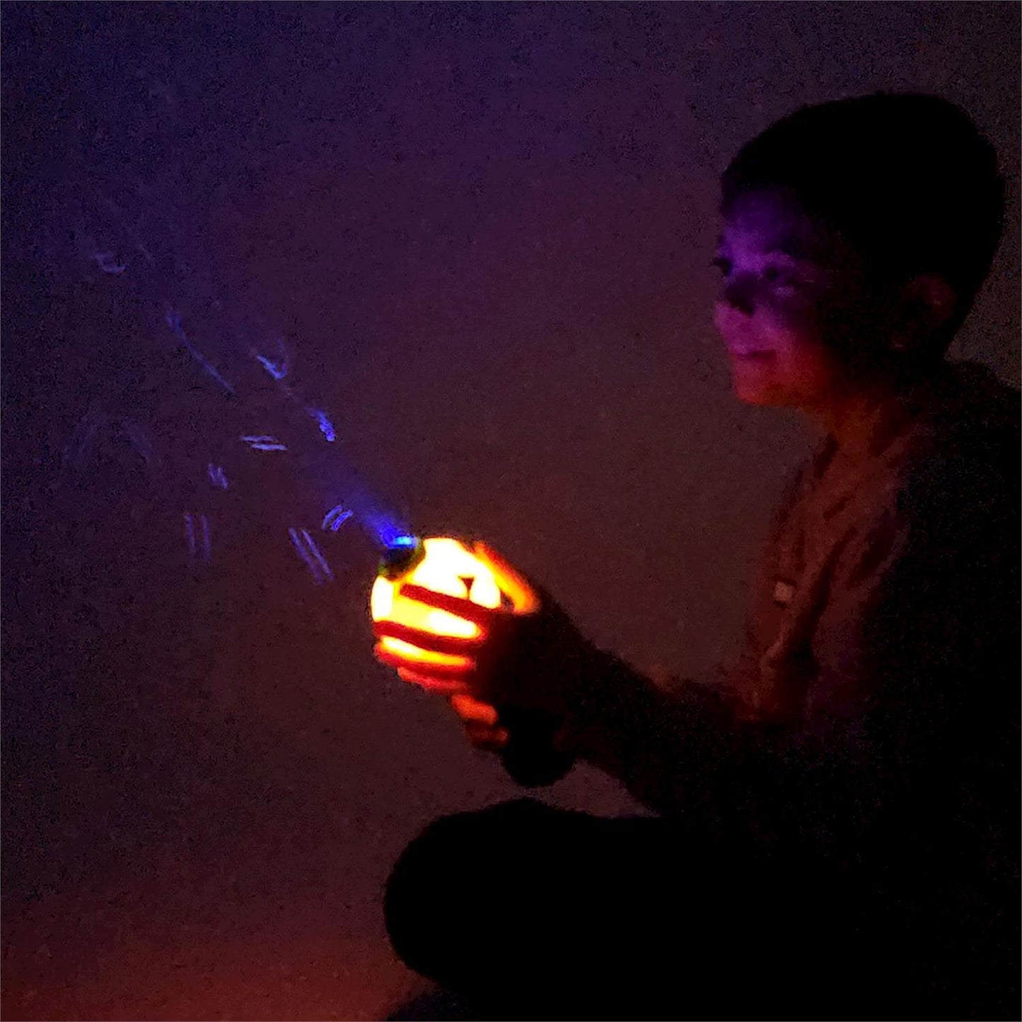 Jack-o-Lantern Bubble Wand Blower