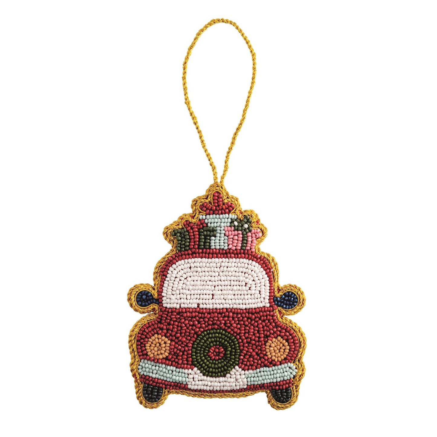 Mudpie Beaded Car Ornament
