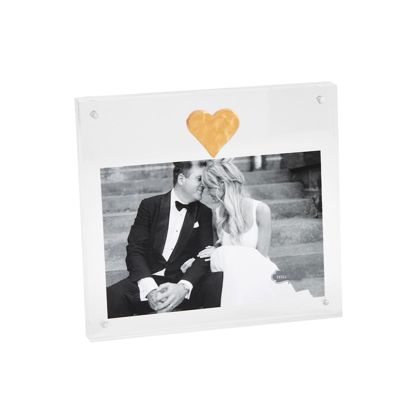 Mudpie Acrylic Frame with Gold Heart