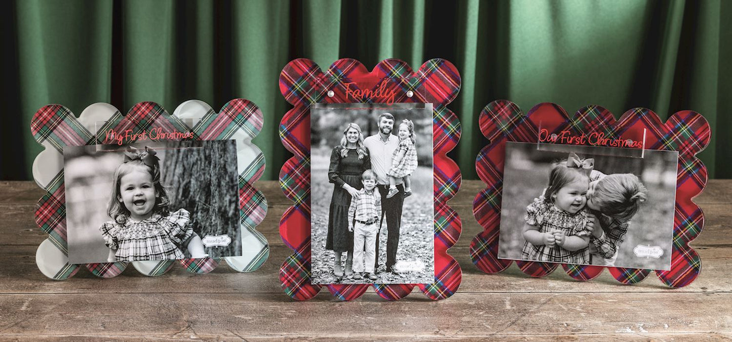 Mudpie Family Christmas Acrylic Frame