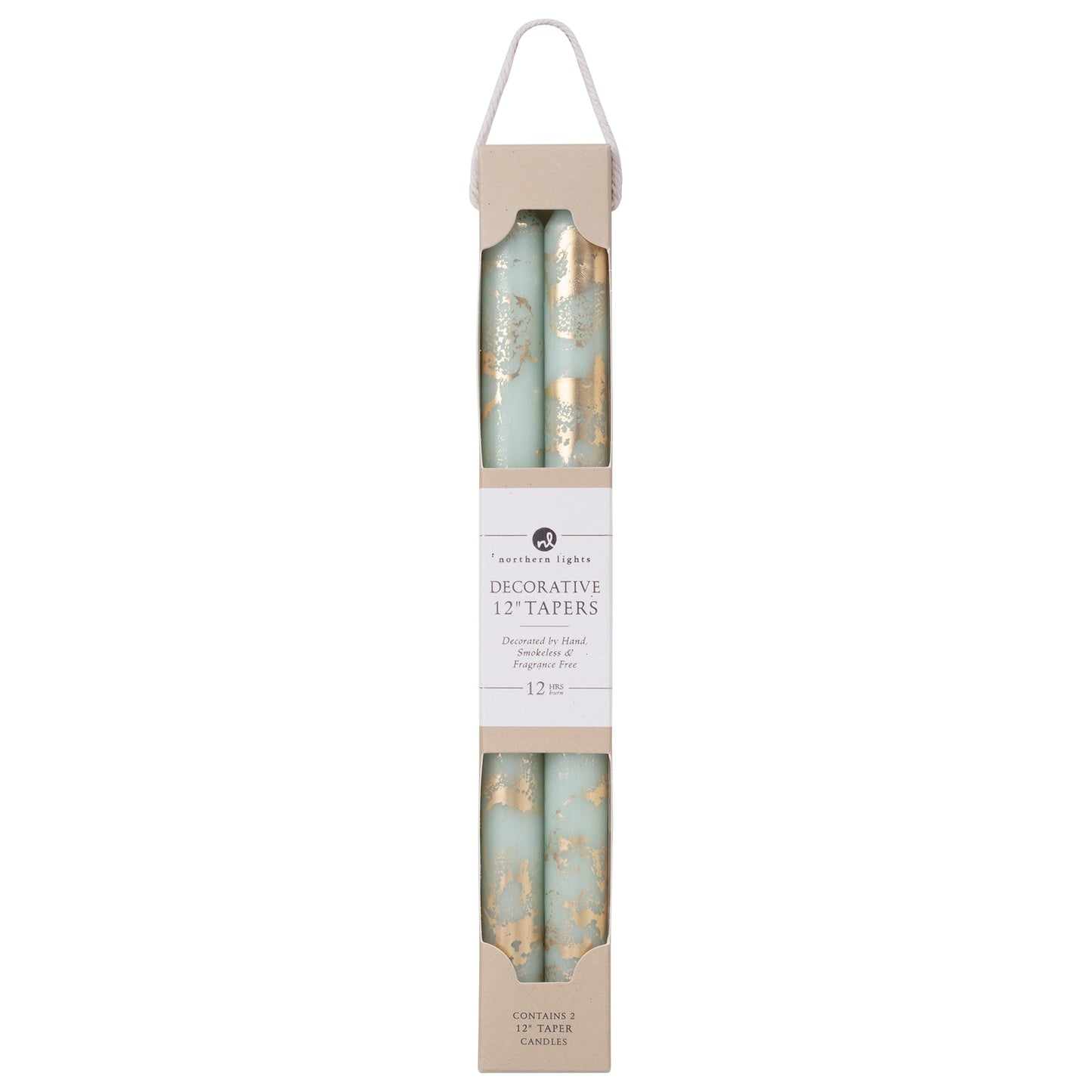 Pistachio & Gold 12" Tapers