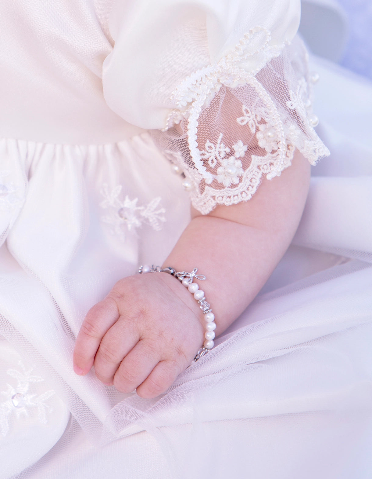 Baptism to Bride Sterling Silver Cross Bracelet