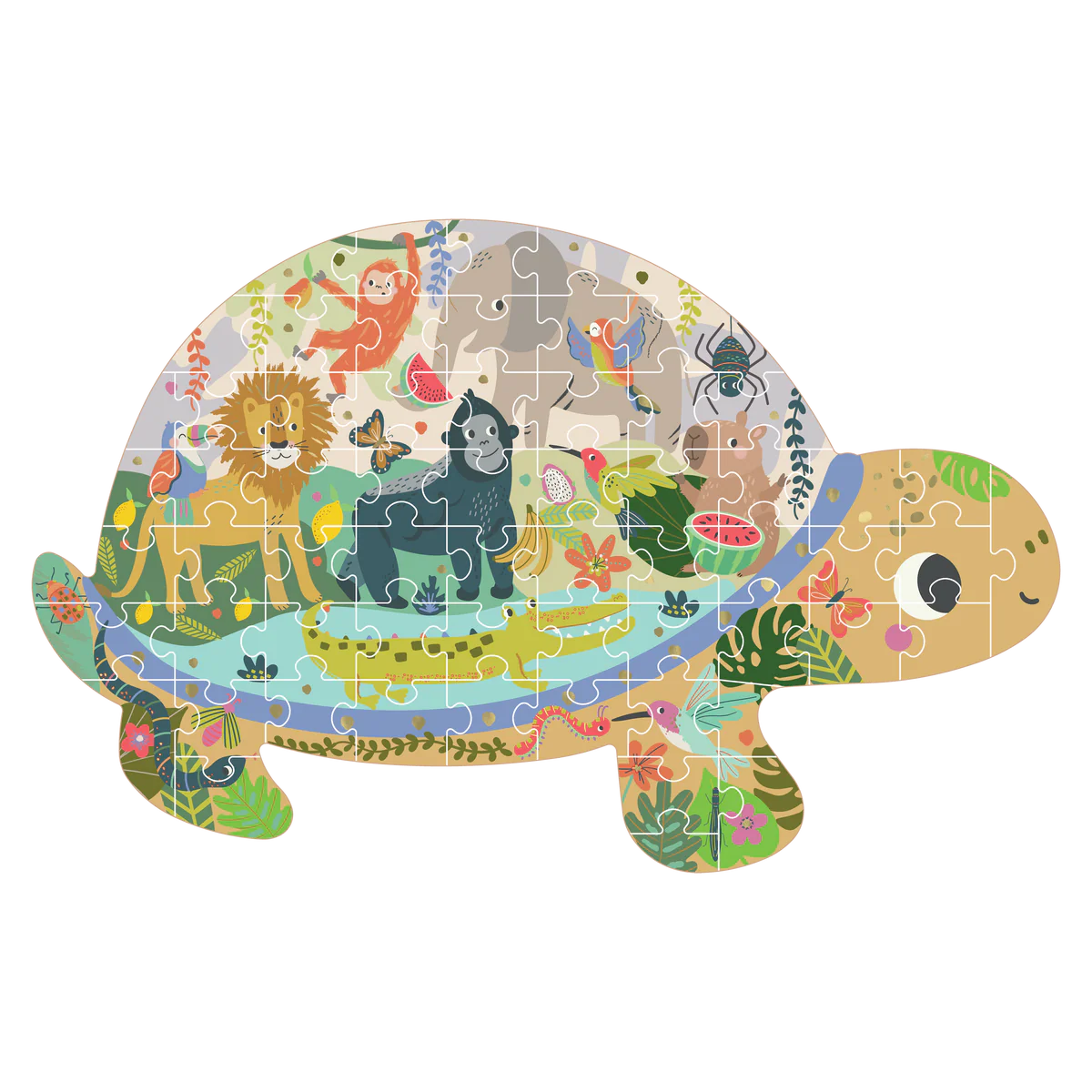 Floss & Rock Shaped 60-piece Jigsaw Puzzle Jungle