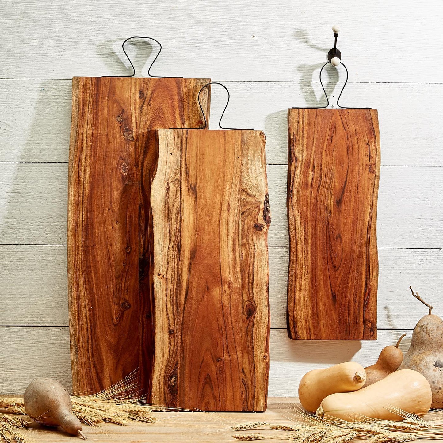 Serving Board with Iron Handle Large