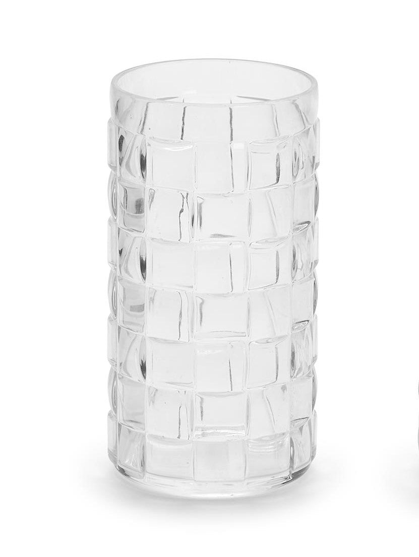 Cube Drinking Glass Tumbler