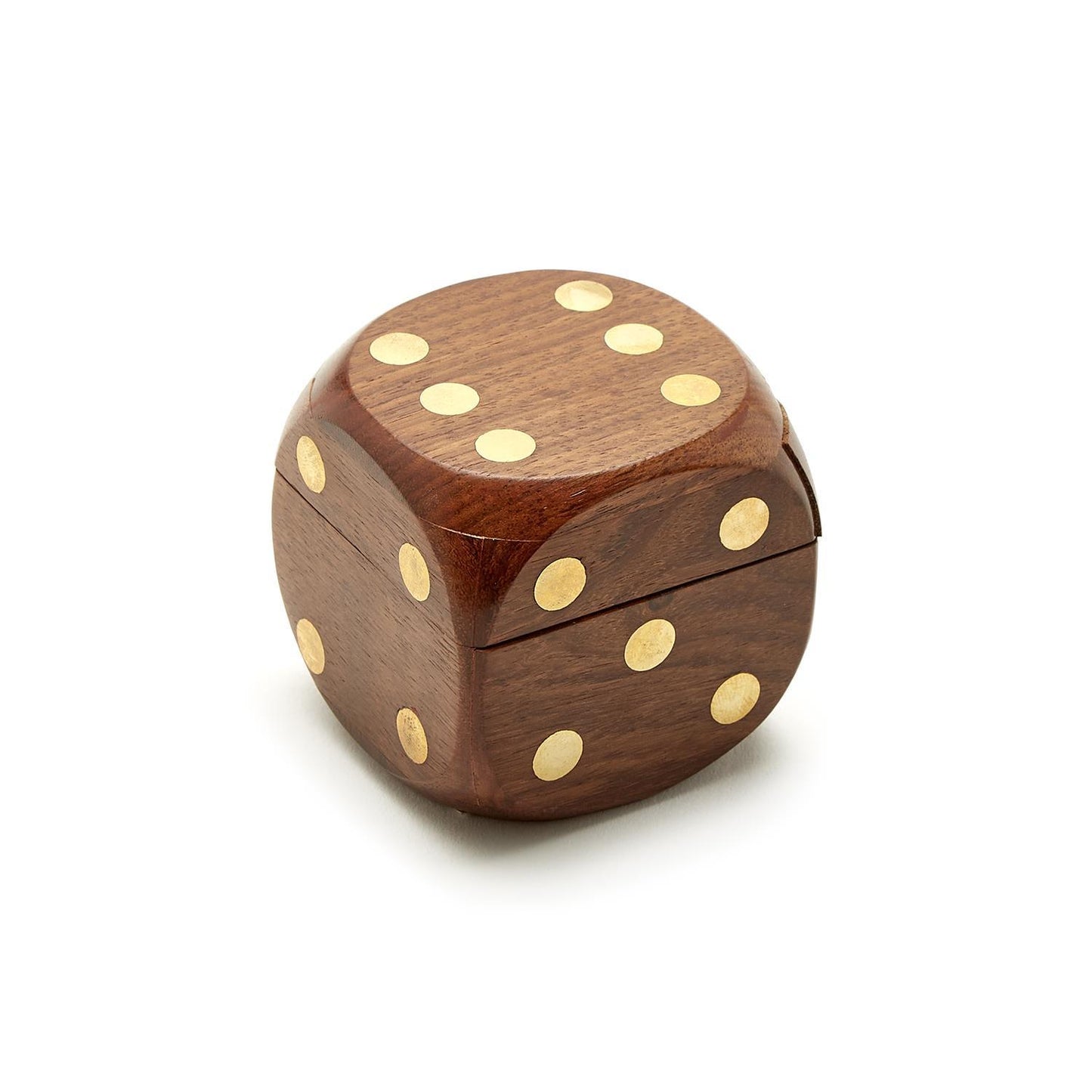 Wooden Dice Box with 6 Dice