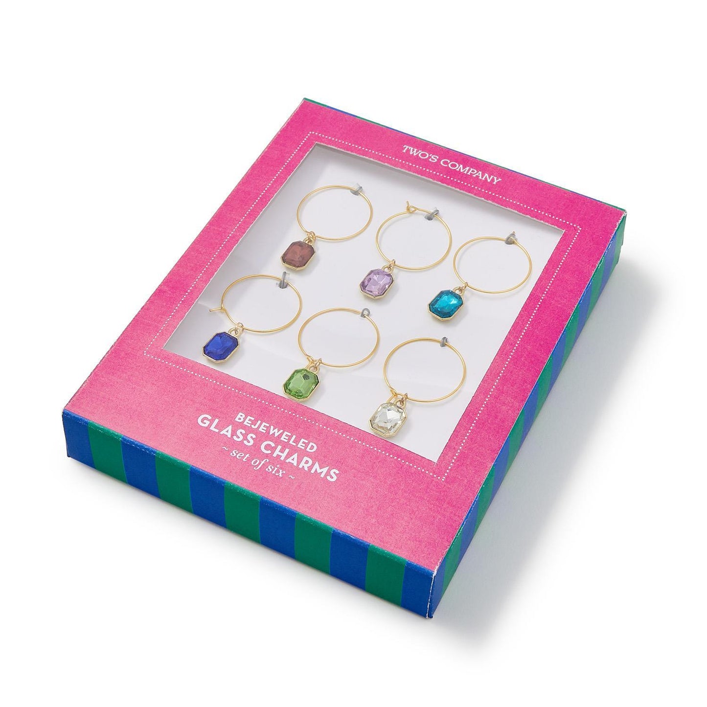 Glass Gems Drink Charms