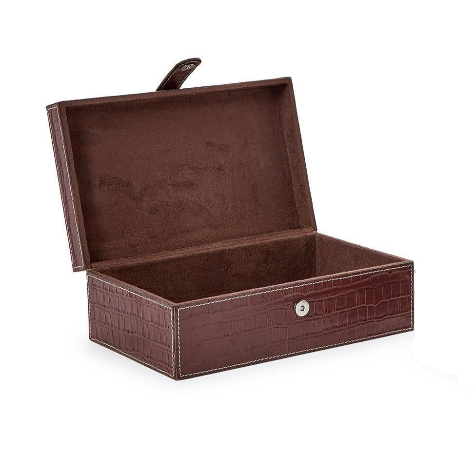Genuine Leather Storage Box Large