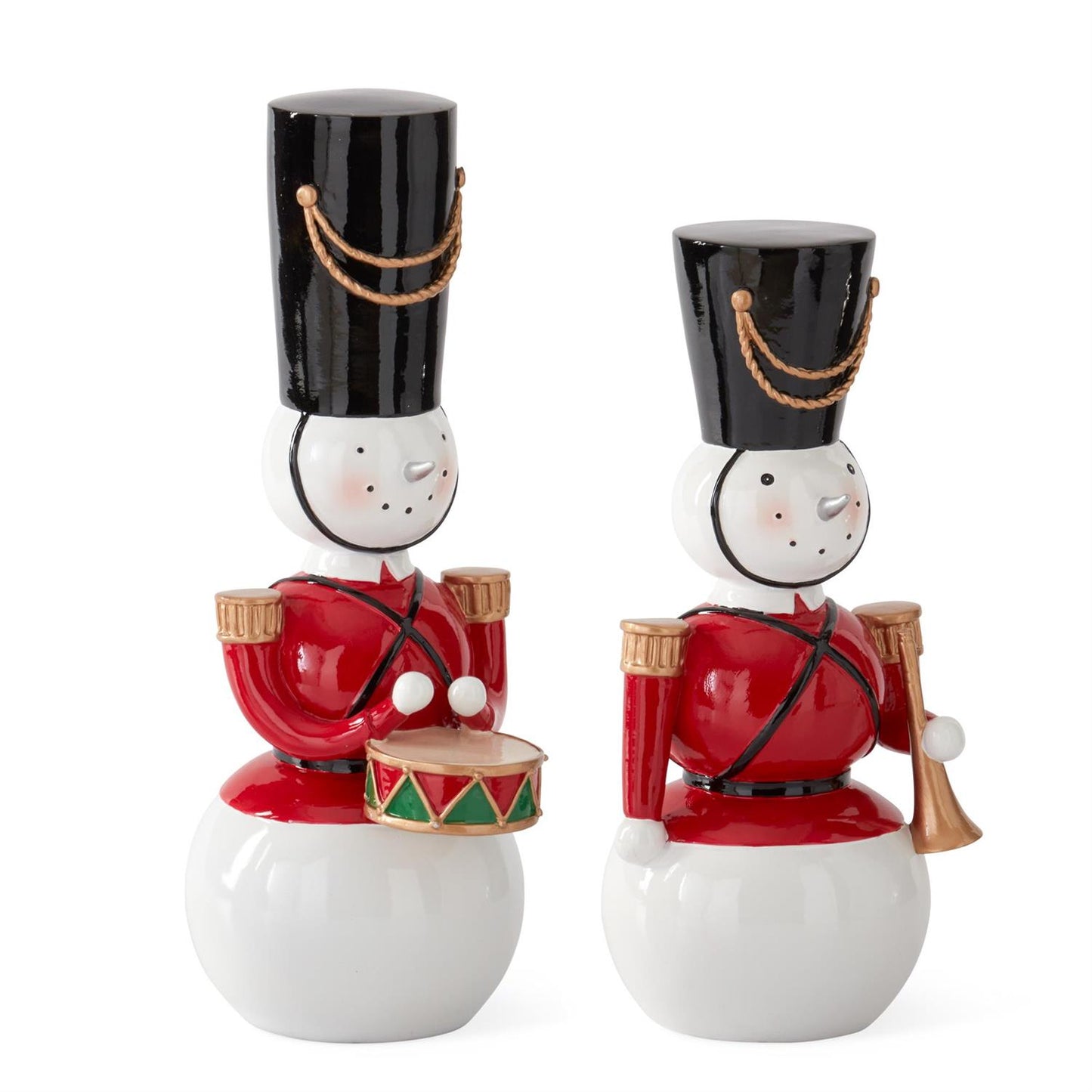 Snowman Nutcracker Soldier w/Drum Large