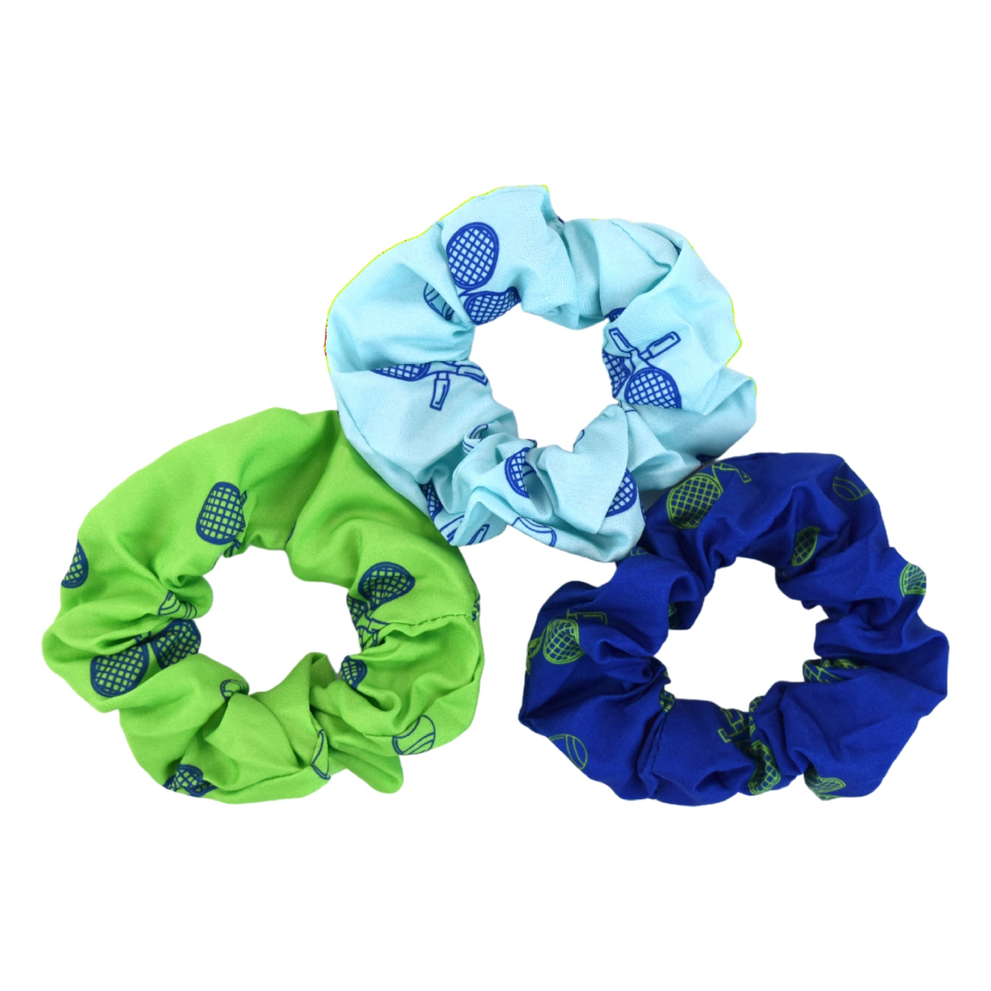 Tennis Racquet Scrunchies 3/pk