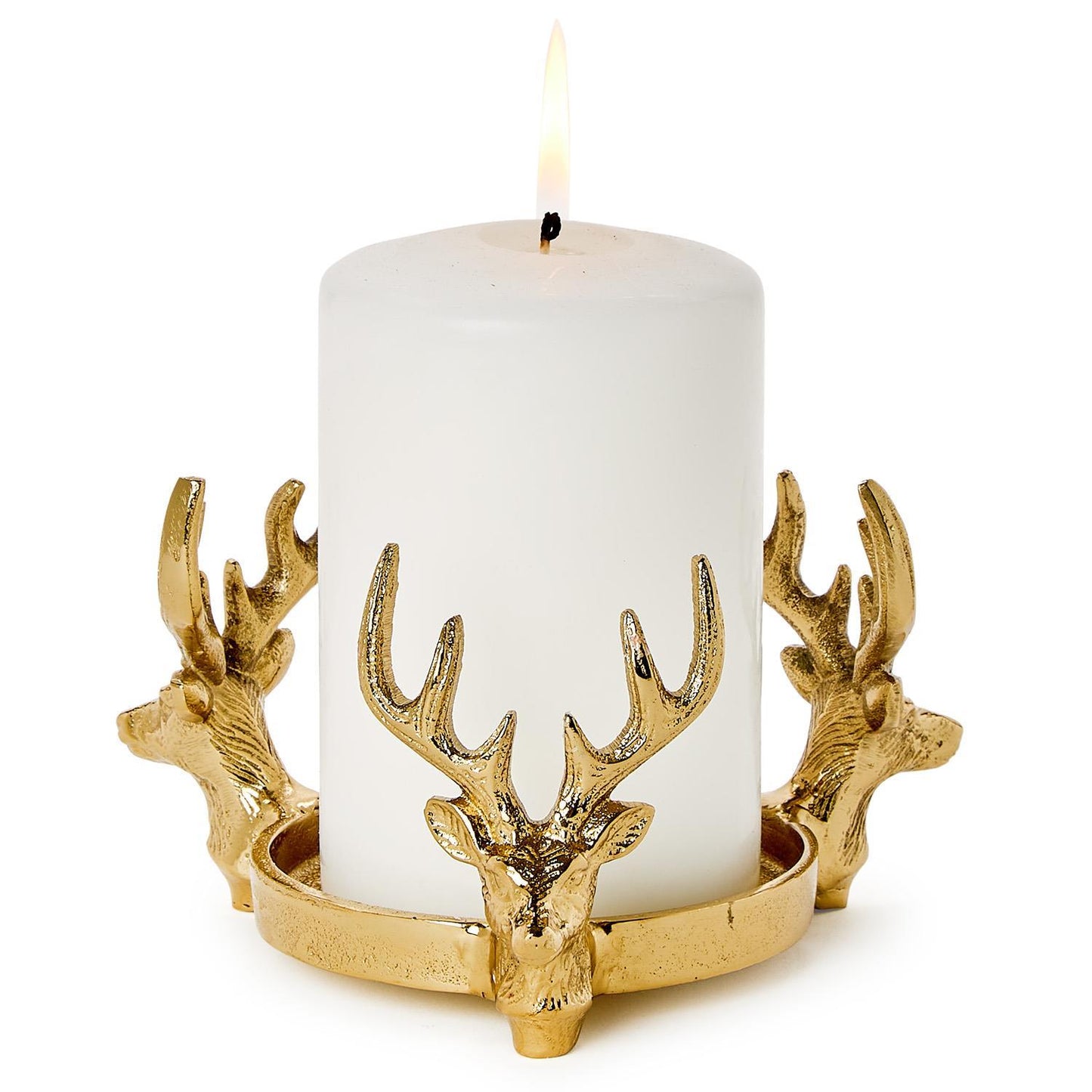 Gold Stag Bottle Coaster/Candleholder