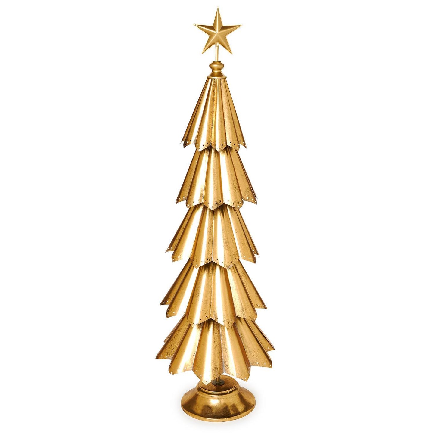 Gold Leaf Tree w/ Star Topper