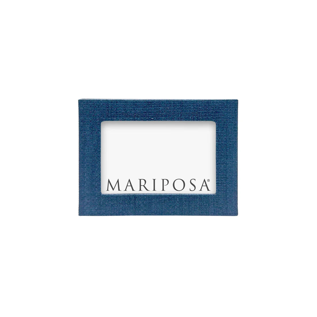 Mariposa Indigo Grasscloth 4x6 Frame